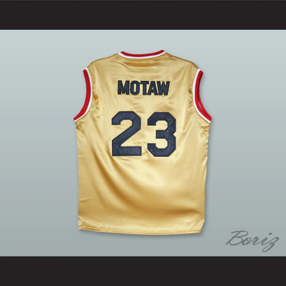 Motaw 23 Tune Squad Gold Silk Basketball Jersey