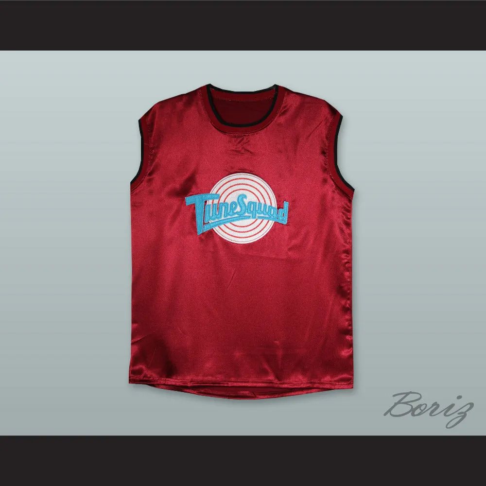 Motaw 23 Tune Squad Maroon Silk Basketball Jersey
