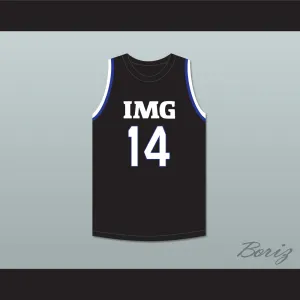 Moussa Diabate 14 IMG Academy Black Basketball Jersey 2