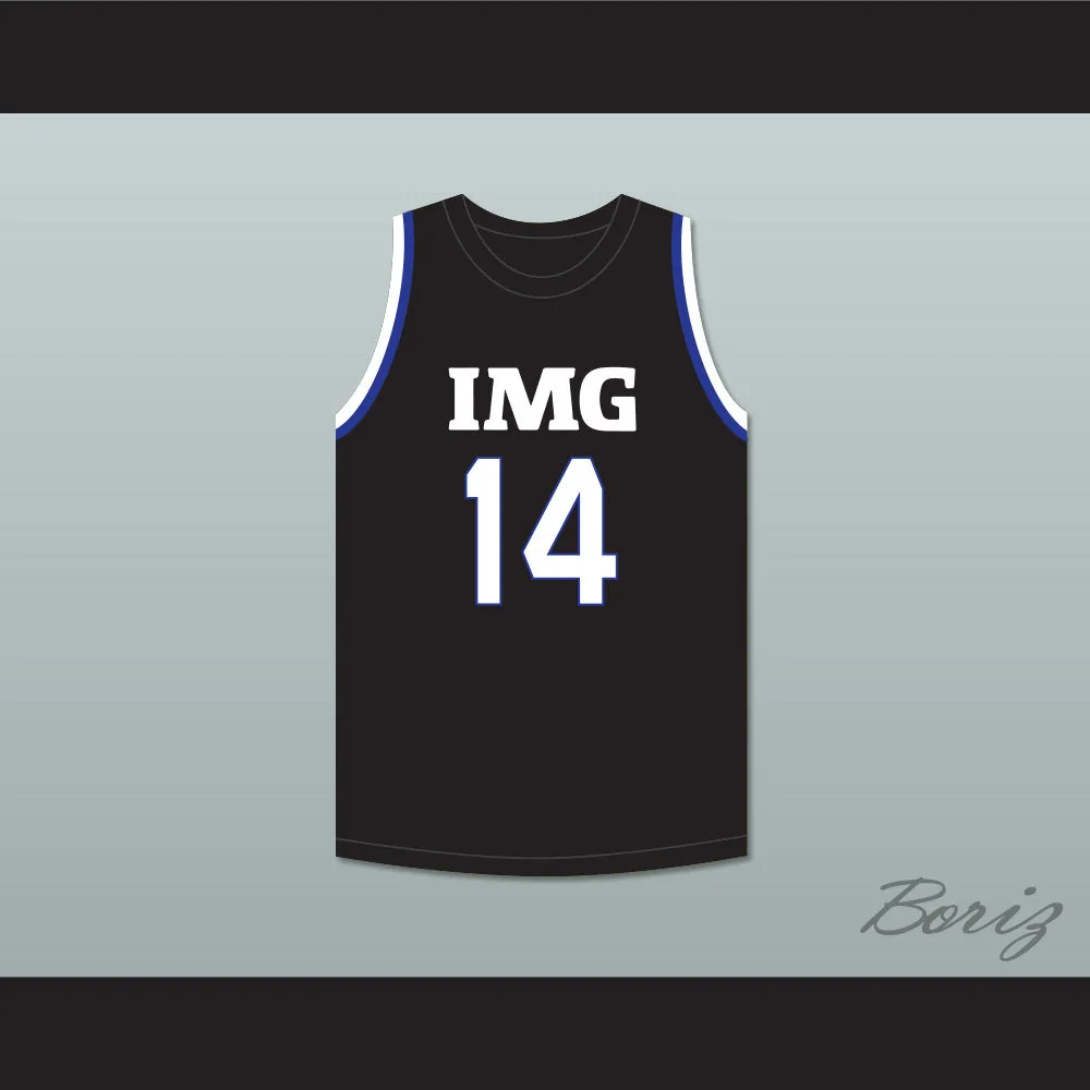 Moussa Diabate 14 IMG Academy Black Basketball Jersey 2