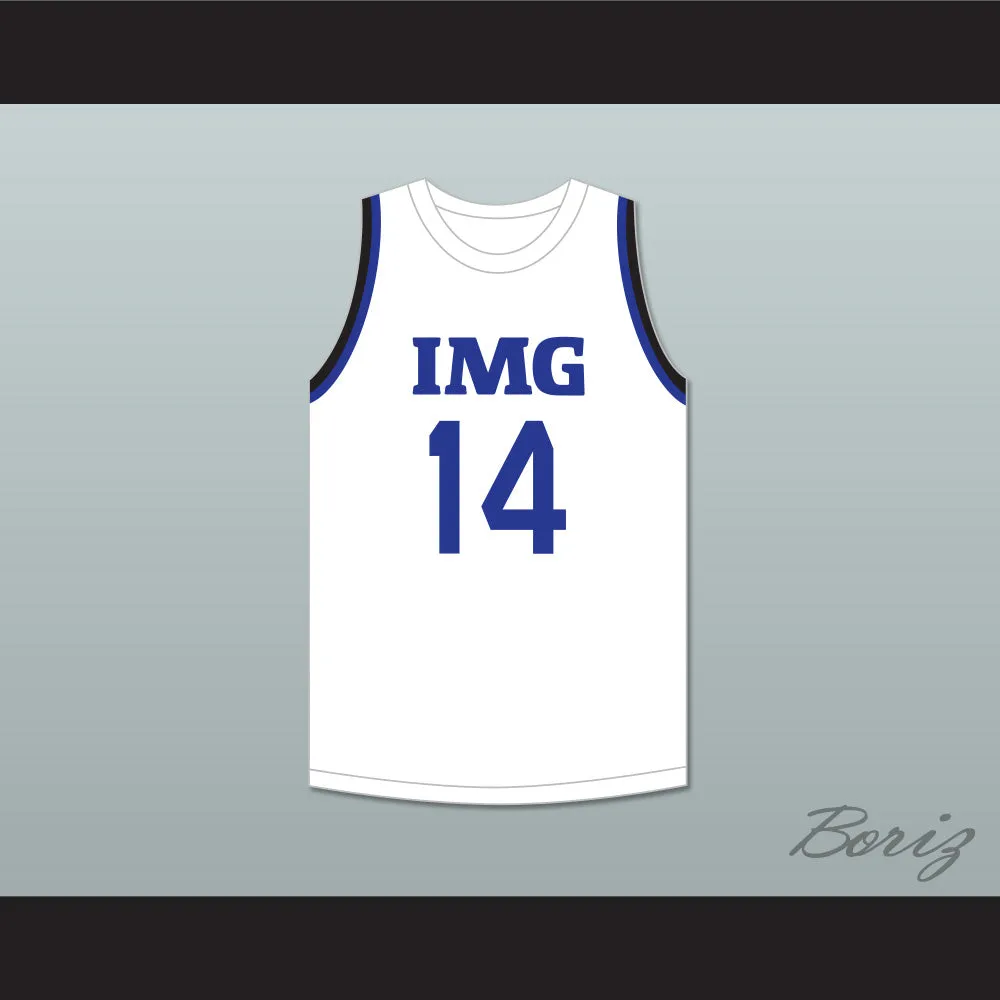Moussa Diabate 14 IMG Academy White Basketball Jersey 2
