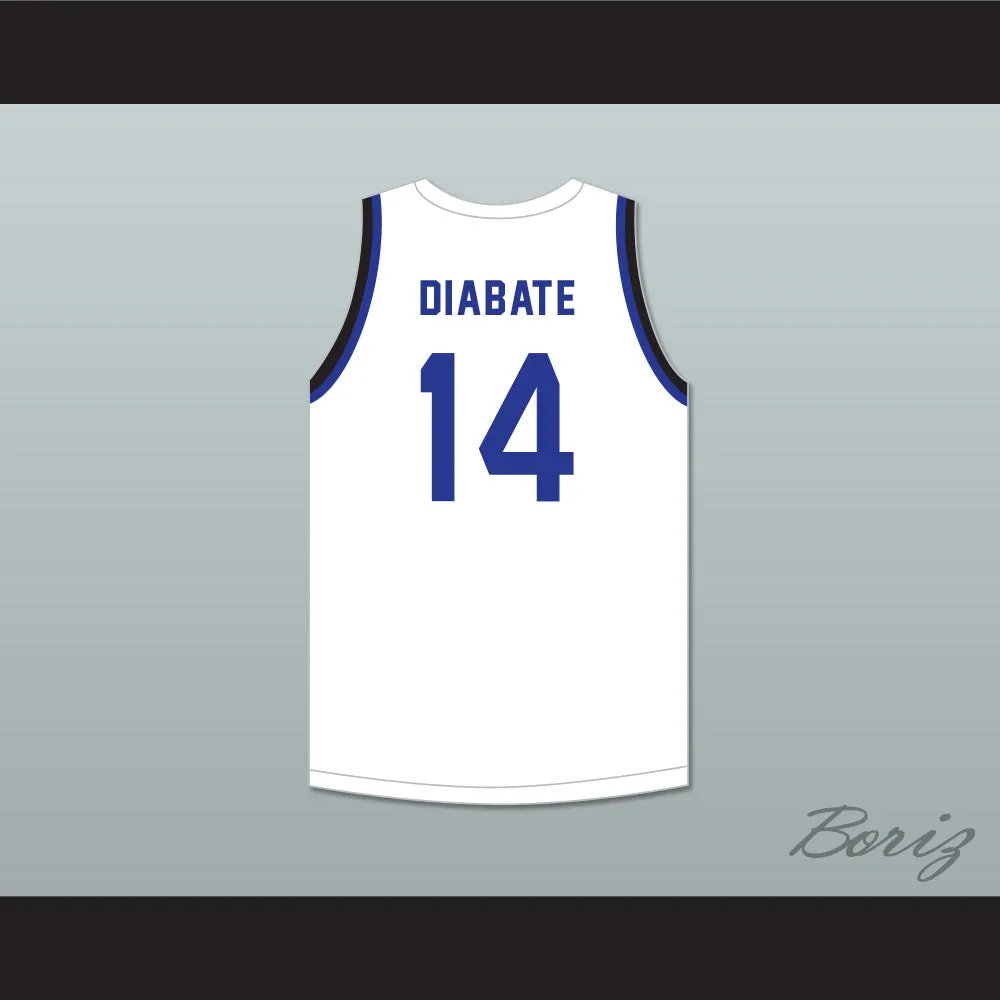 Moussa Diabate 14 IMG Academy White Basketball Jersey 2