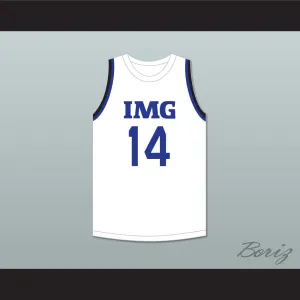 Moussa Diabate 14 IMG Academy White Basketball Jersey 2