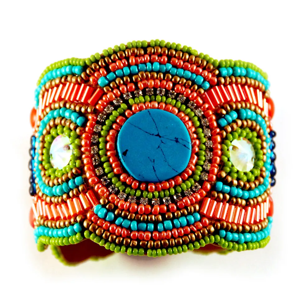 Mystic Beaded Cuff Bracelet