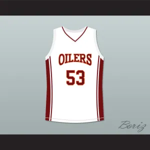 Nana Gbewonyo Junior Battle 53 Richmond Oilers Away Basketball Jersey Coach Carter