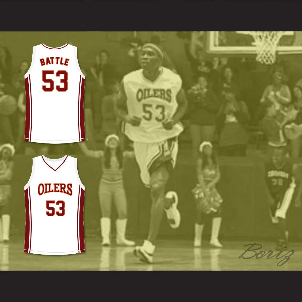 Nana Gbewonyo Junior Battle 53 Richmond Oilers Away Basketball Jersey Coach Carter