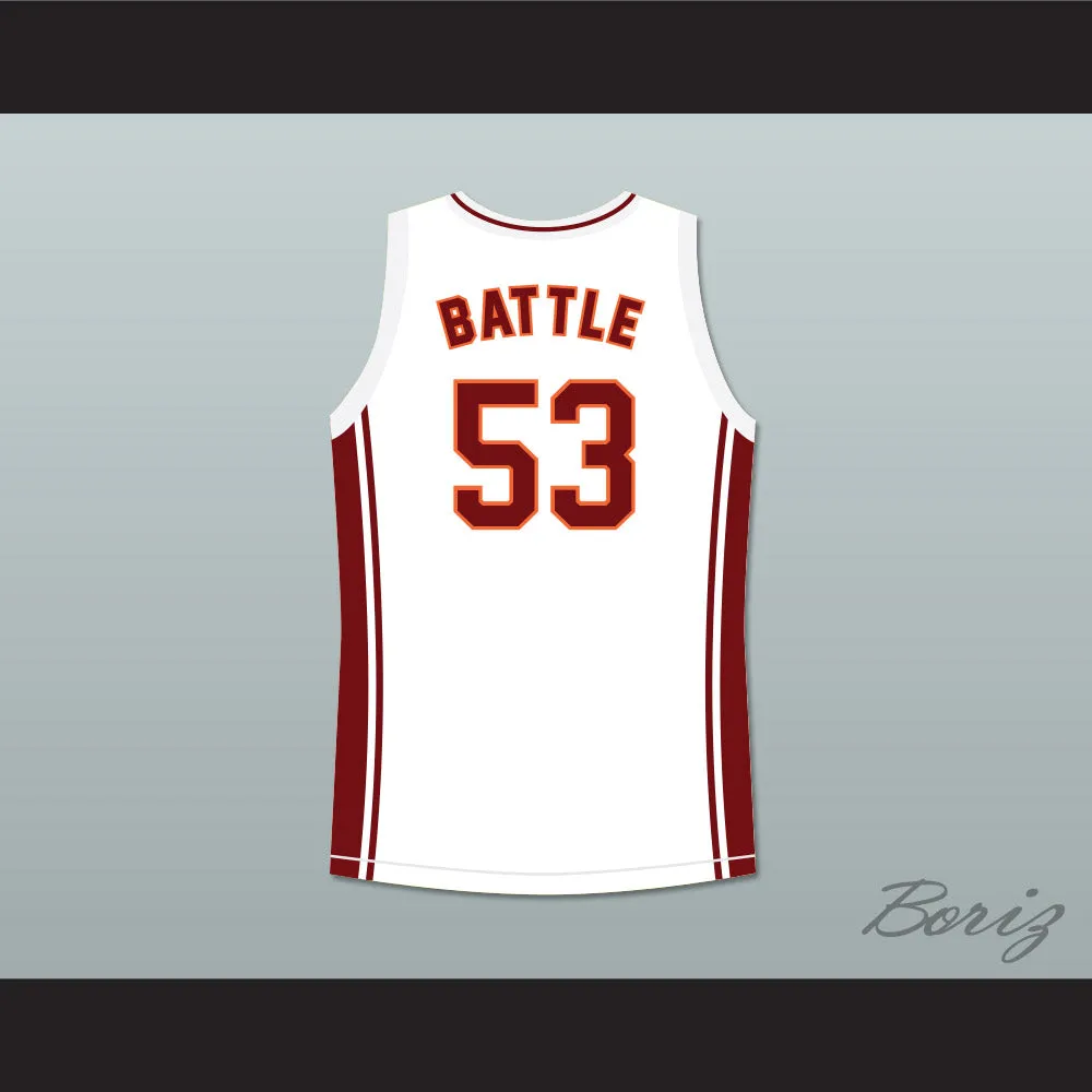 Nana Gbewonyo Junior Battle 53 Richmond Oilers Away Basketball Jersey Coach Carter
