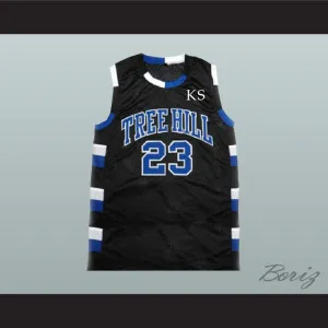 Nathan Scott 23 One Tree Hill Ravens Black Basketball Jersey
