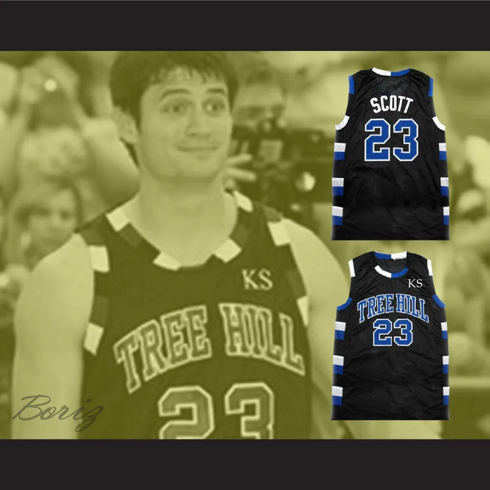 Nathan Scott 23 One Tree Hill Ravens Black Basketball Jersey