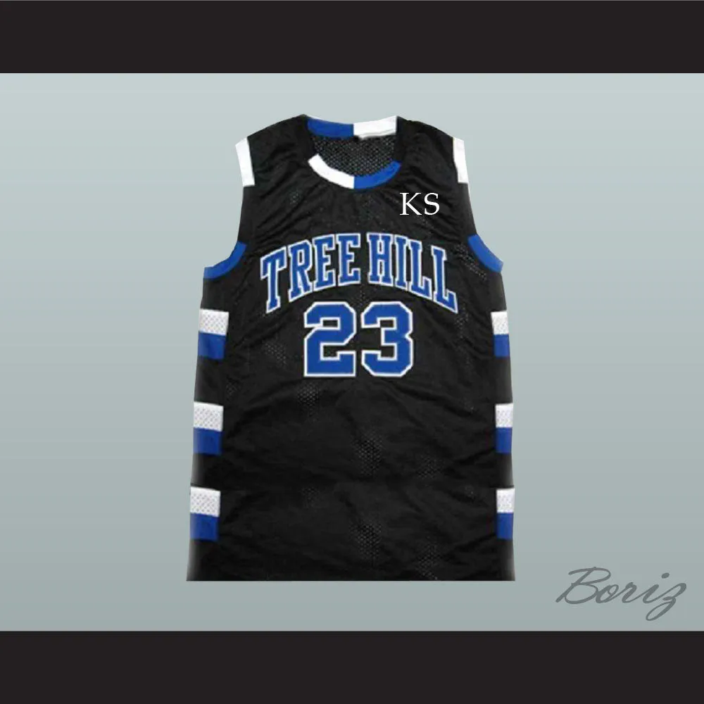 Nathan Scott 23 One Tree Hill Ravens Black Basketball Jersey