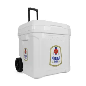 Natural Light Vintage 60qt Igloo Rolling Cooler