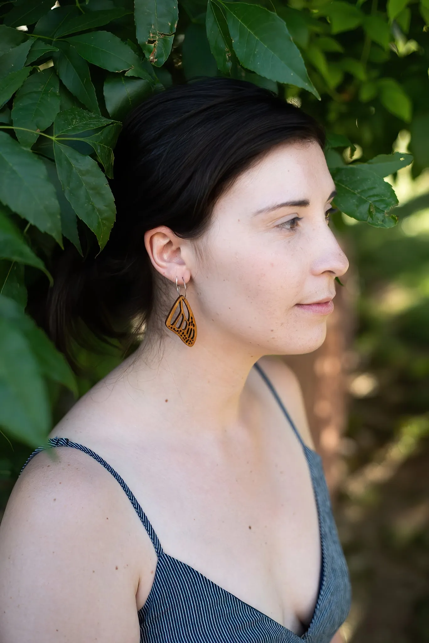 Natural Wood Earrings | BUTTERFLY