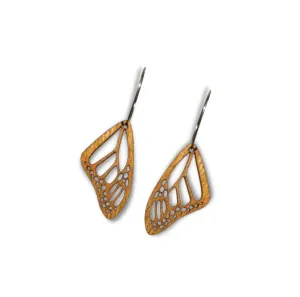 Natural Wood Earrings | BUTTERFLY