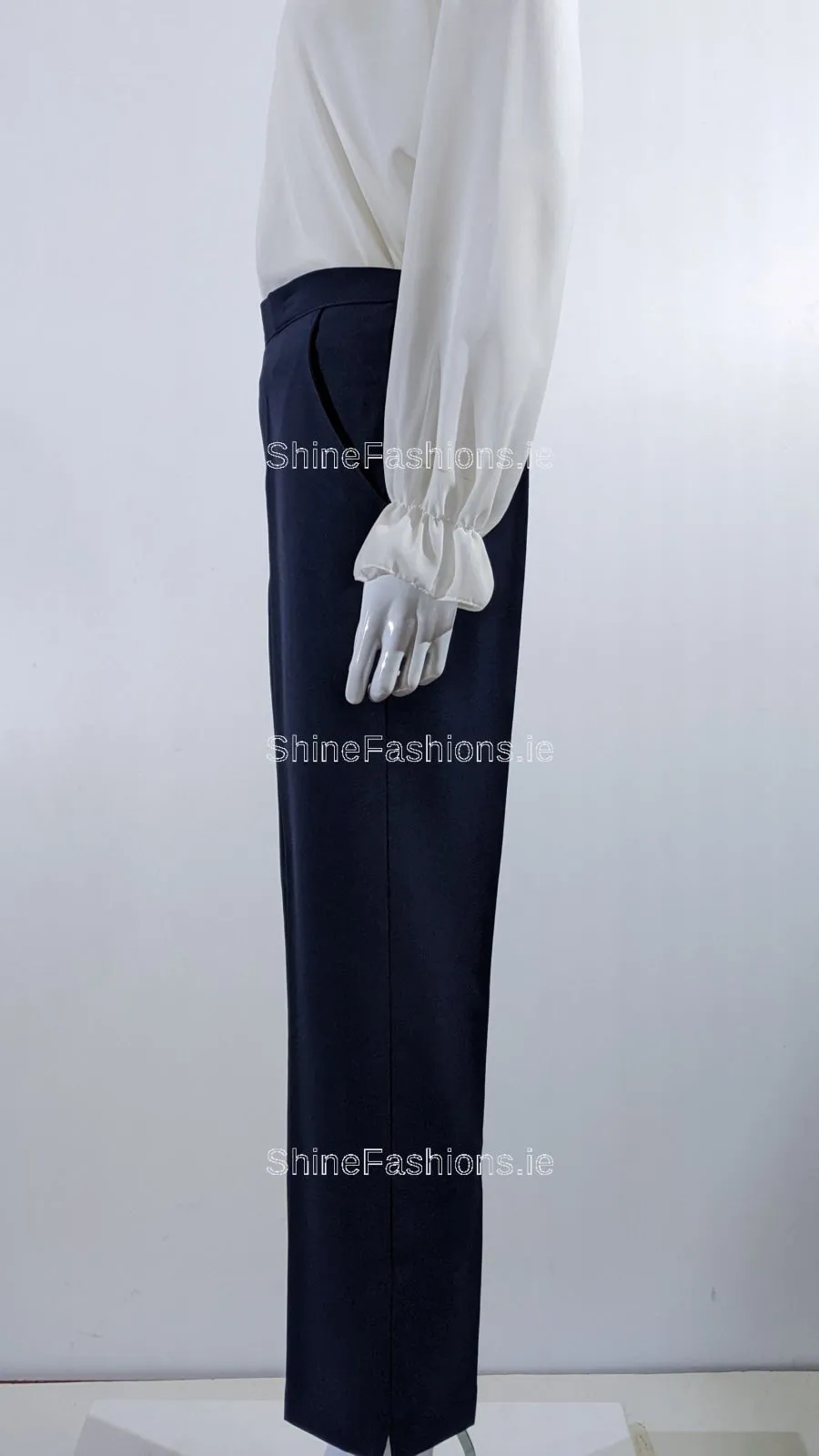 Navy Comfortable Elasticated Trouser