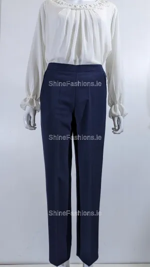 Navy Comfortable Elasticated Trouser