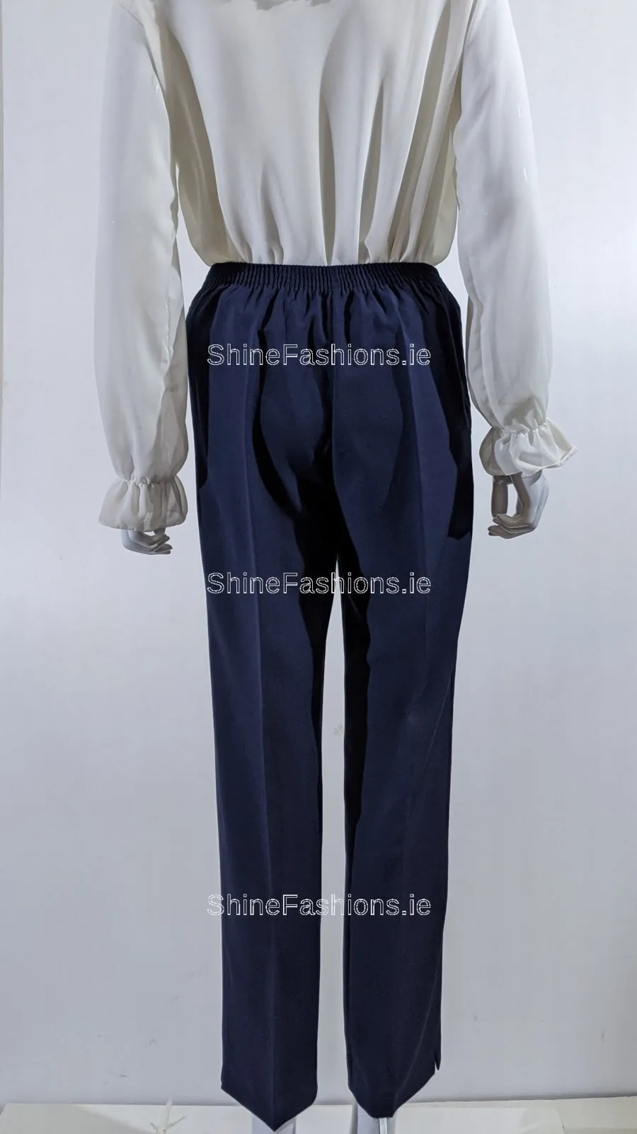 Navy Comfortable Elasticated Trouser