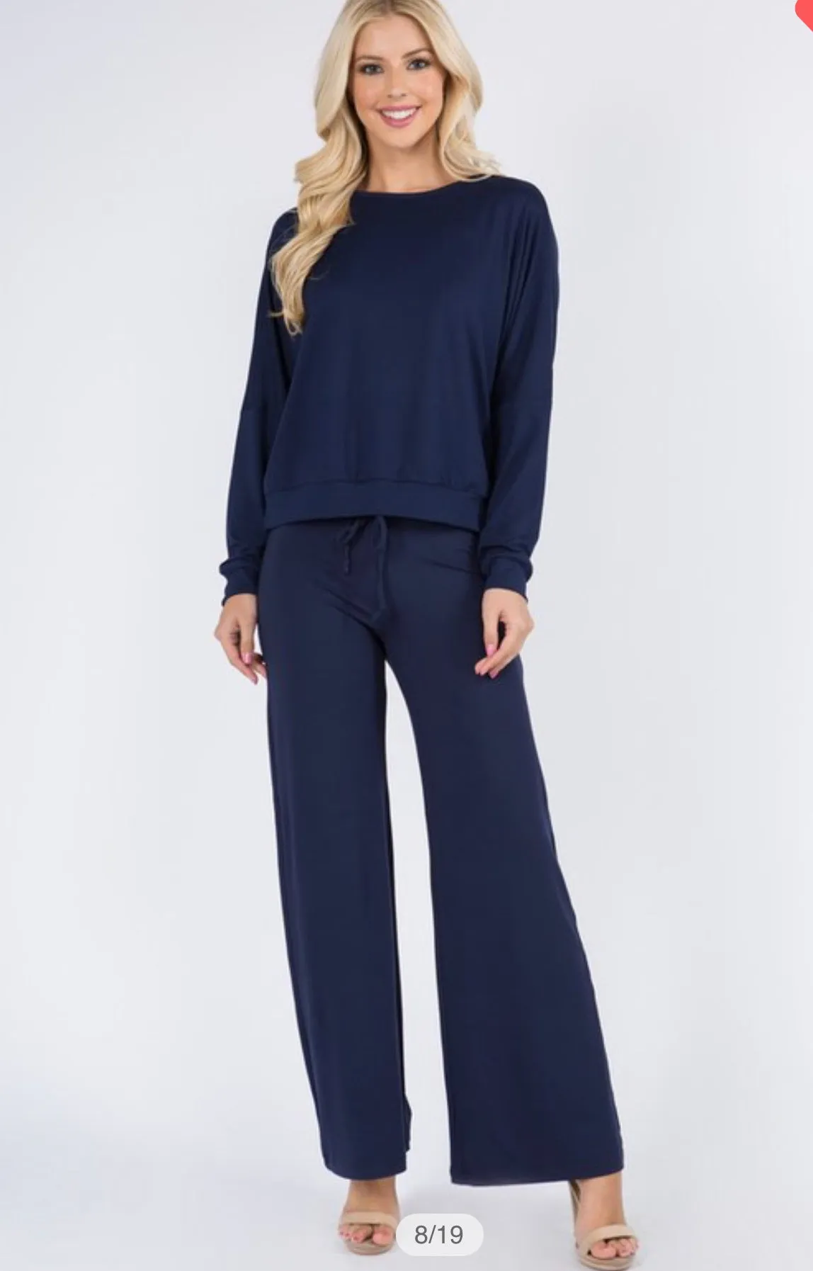 Navy Cute Loungewear Set