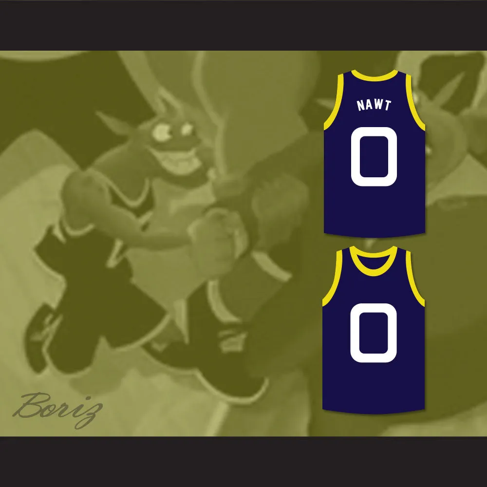 Nawt 0 Monstars Dark Blue Basketball Jersey Space Jam