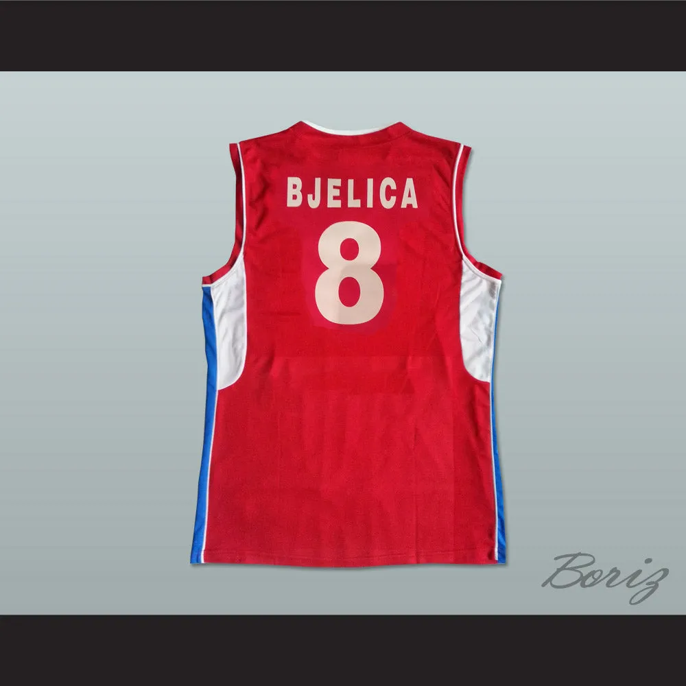 Nemanja Bjelica 8 Serbia Red Basketball Jersey