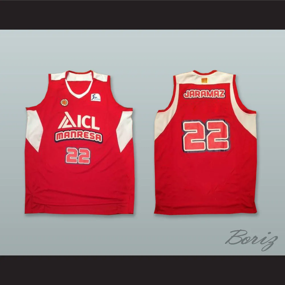 Nemanja Jaramaz 22 Basquet Manresa Spain Red Basketball Jersey