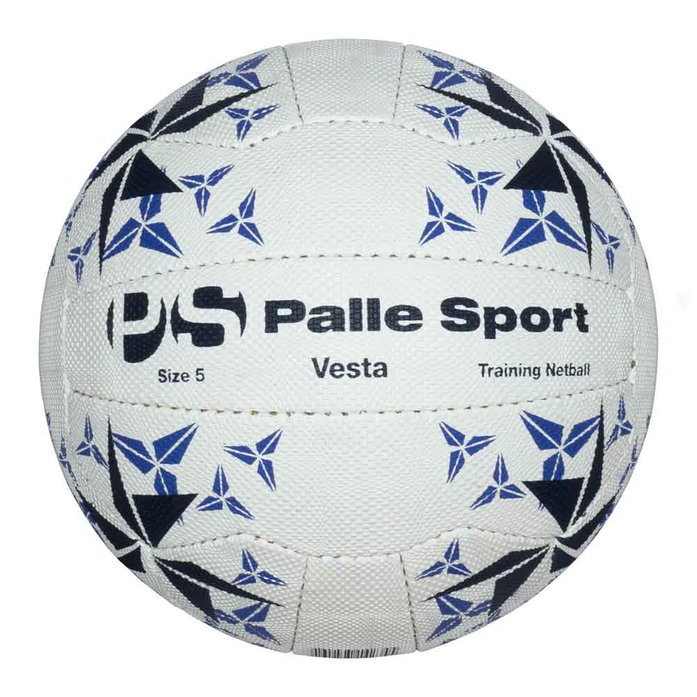 Netball - Vesta Training Netball - 10 Ball Bundle - Size: 5 & 4 - Colour: Blue/Blue