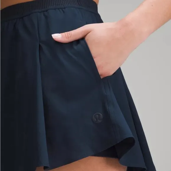 New NWT LULULEMON Narrow Waistband Tennis Skirt True Navy 8 Pickleball Skort