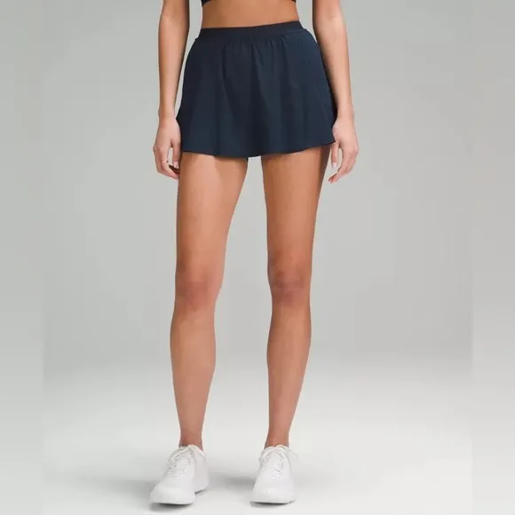 New NWT LULULEMON Narrow Waistband Tennis Skirt True Navy 8 Pickleball Skort