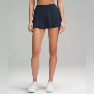New NWT LULULEMON Narrow Waistband Tennis Skirt True Navy 8 Pickleball Skort