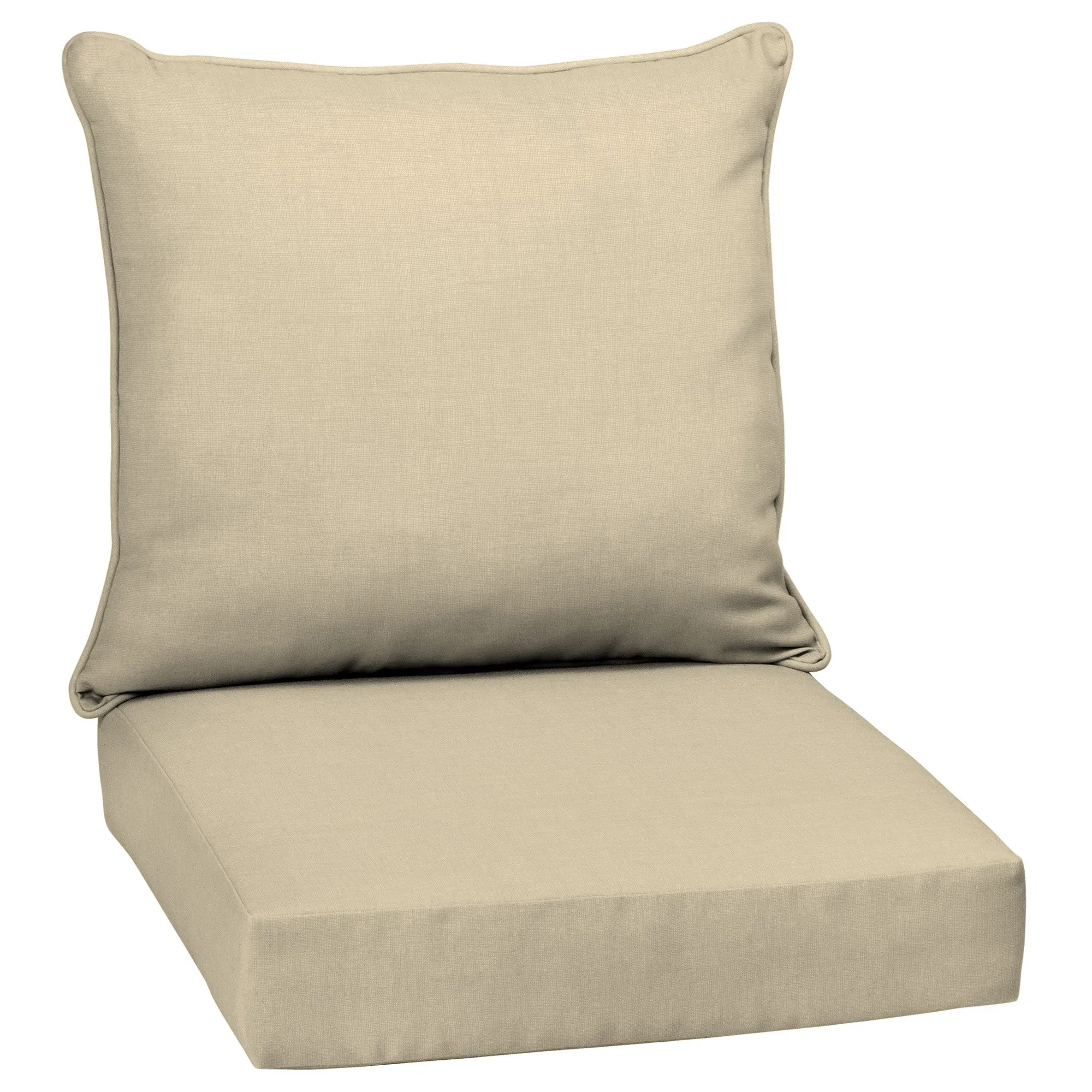New Wayfair Arden Selections Tan Outdoor Deep Seat Cushion Set - 21 W x 21 D in. X 4" Thick! Retails $90 