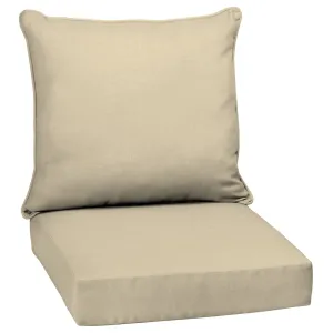 New Wayfair Arden Selections Tan Outdoor Deep Seat Cushion Set - 21 W x 21 D in. X 4" Thick! Retails $90 