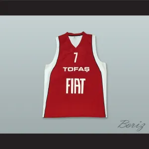 Nichols 7 Turkey Red Basketball Jersey