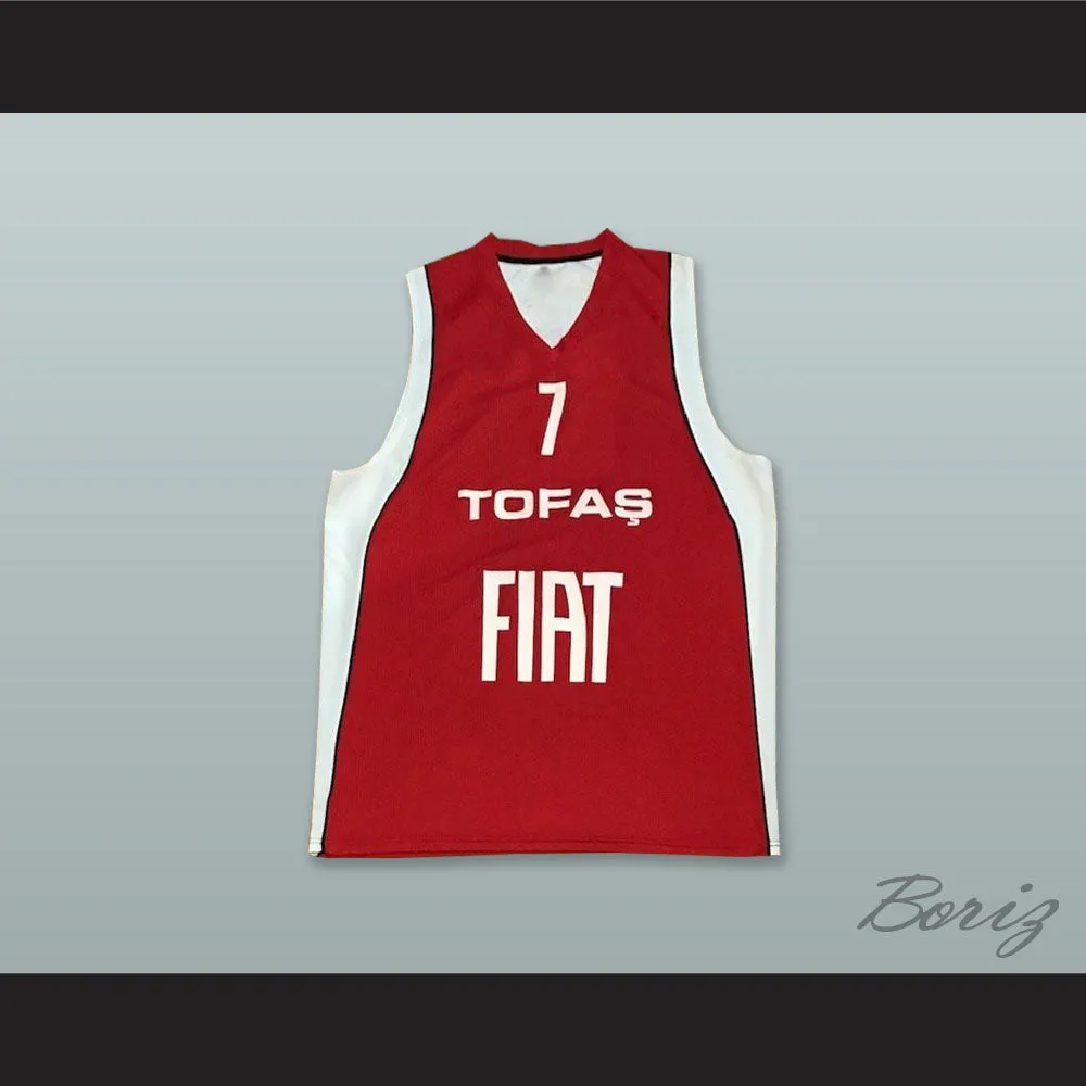 Nichols 7 Turkey Red Basketball Jersey