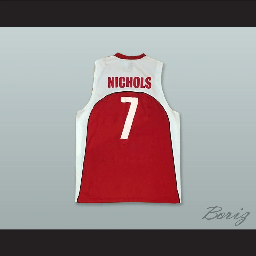 Nichols 7 Turkey Red Basketball Jersey