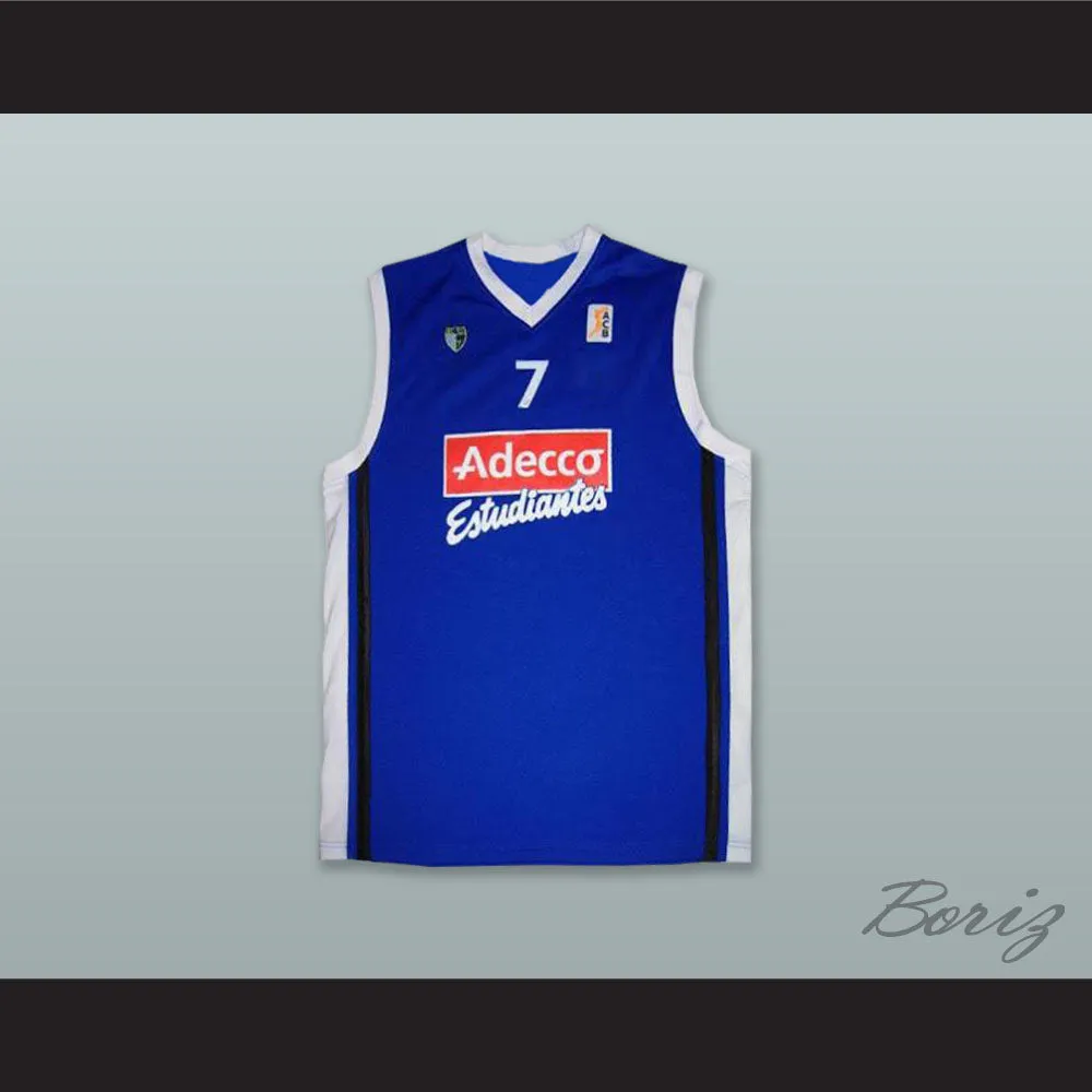 Nikola Loncar 7 CB Estudiantes Madrid Spain Blue Basketball Jersey