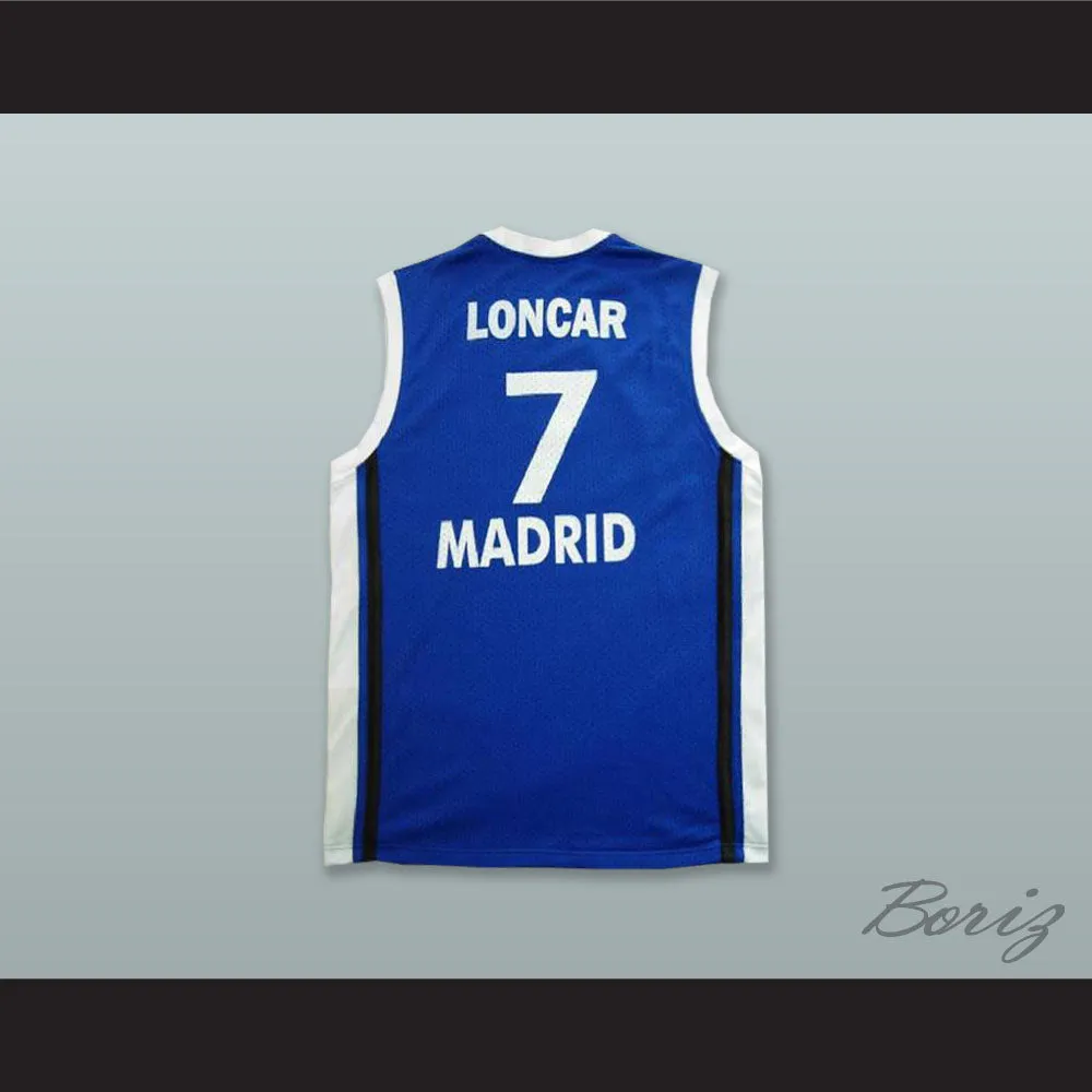 Nikola Loncar 7 CB Estudiantes Madrid Spain Blue Basketball Jersey