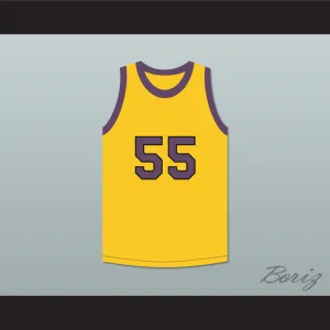 Nipsey Big Nip 55 Yellow Basketball Jersey Martin