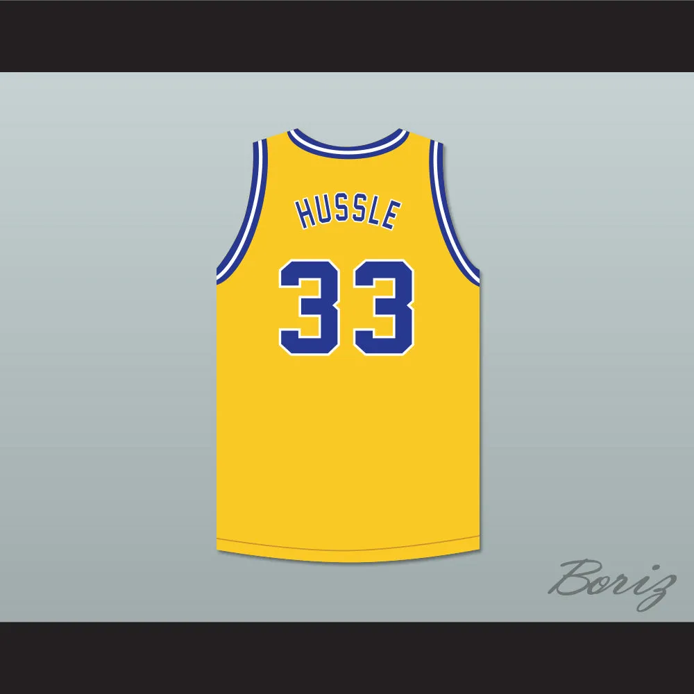 Nipsey Hussle 33 Crenshaw Yellow Basketball Jersey