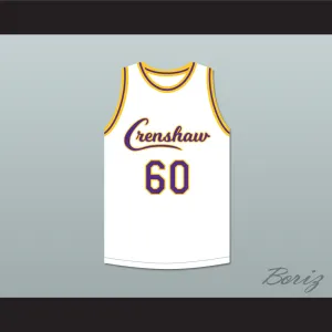 Nipsey Hussle 60 Crenshaw White Basketball Jersey 1