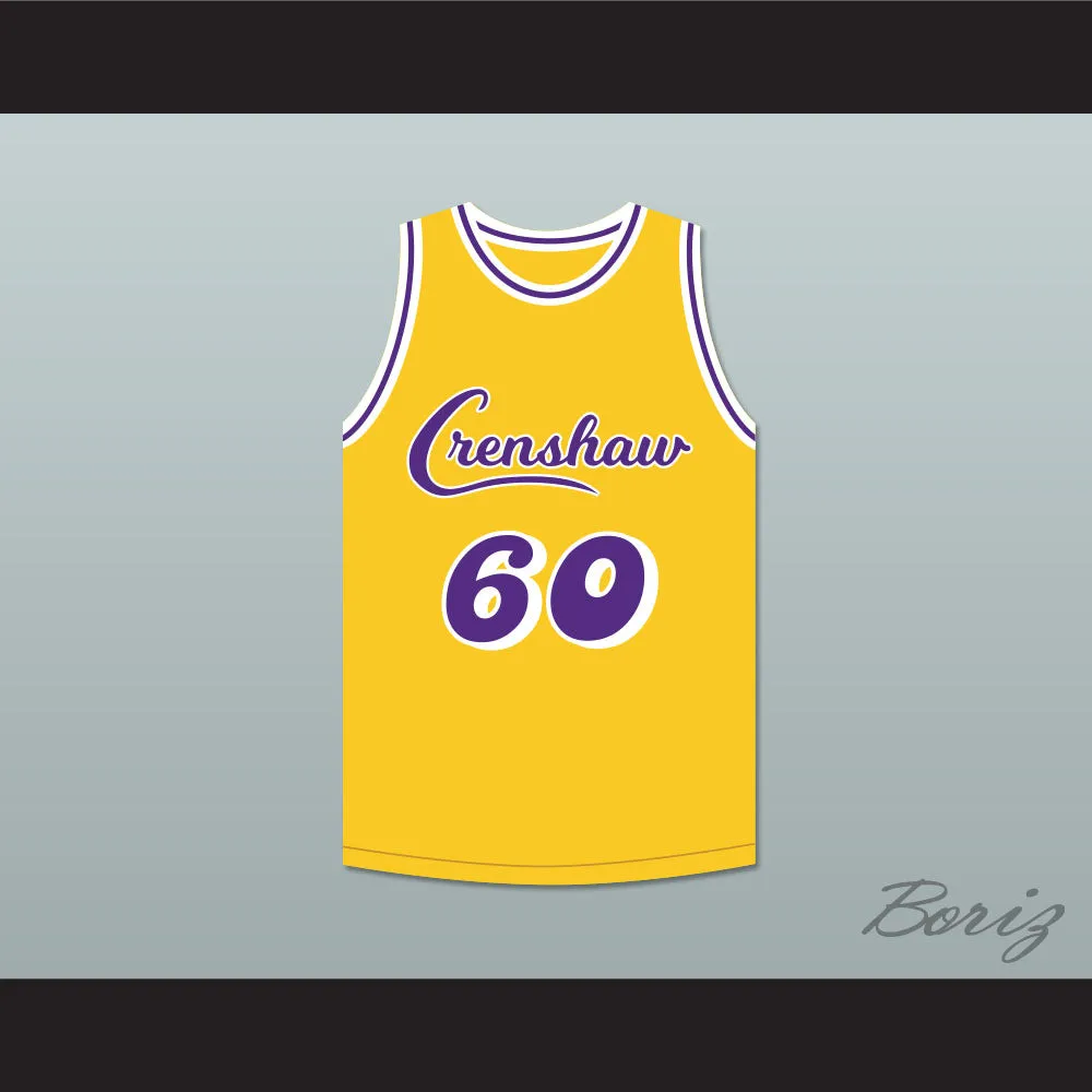 Nipsey Hussle 60 Crenshaw Yellow Basketball Jersey 2