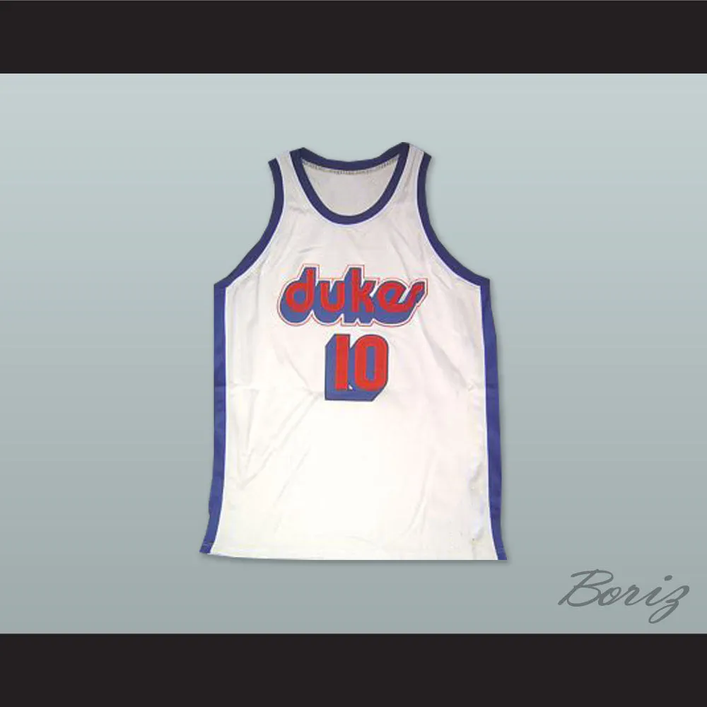 Norm Nixon 10 Duquesne University Dukes White Basketball Jersey
