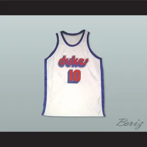 Norm Nixon 10 Duquesne University Dukes White Basketball Jersey
