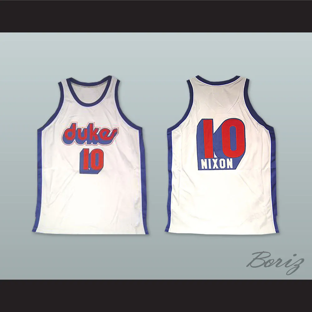 Norm Nixon 10 Duquesne University Dukes White Basketball Jersey