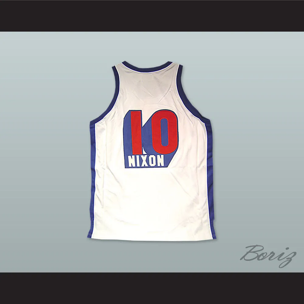 Norm Nixon 10 Duquesne University Dukes White Basketball Jersey