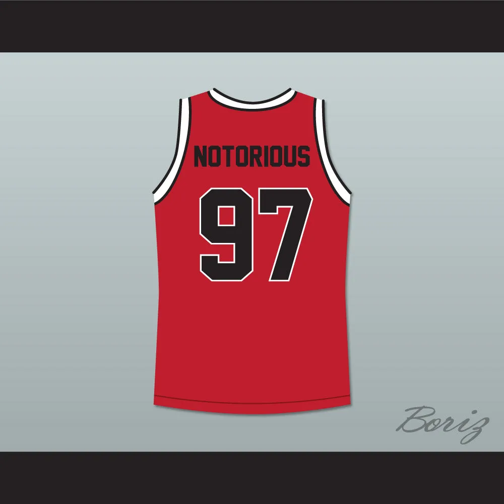 Notorious B.I.G. 97 Bad Boy Red Basketball Jersey