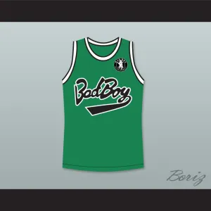 Notorious B.I.G. Biggie Smalls 72 Bad Boy Green Basketball Jersey with Patch