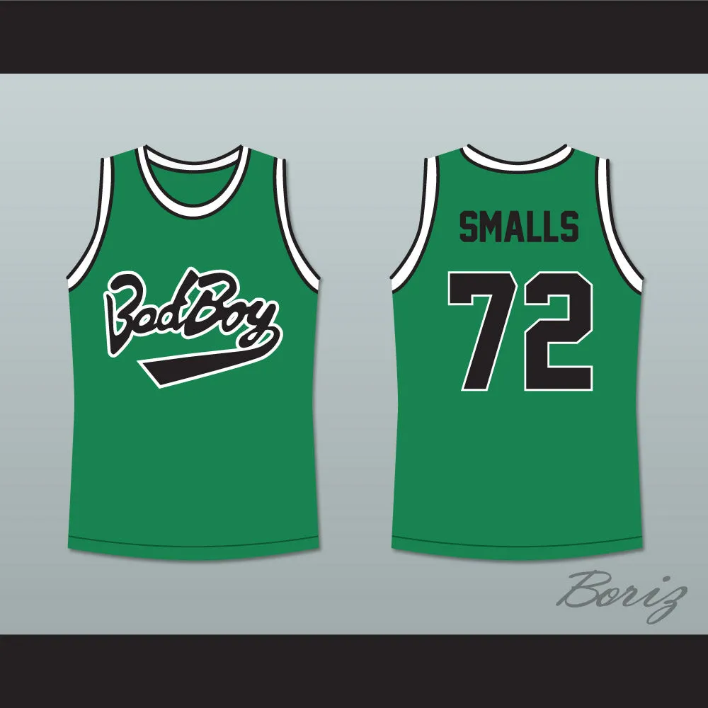 Notorious B.I.G. Biggie Smalls 72 Bad Boy Green Basketball Jersey