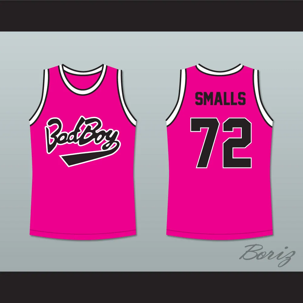 Notorious B.I.G. Biggie Smalls 72 Bad Boy Pink Basketball Jersey