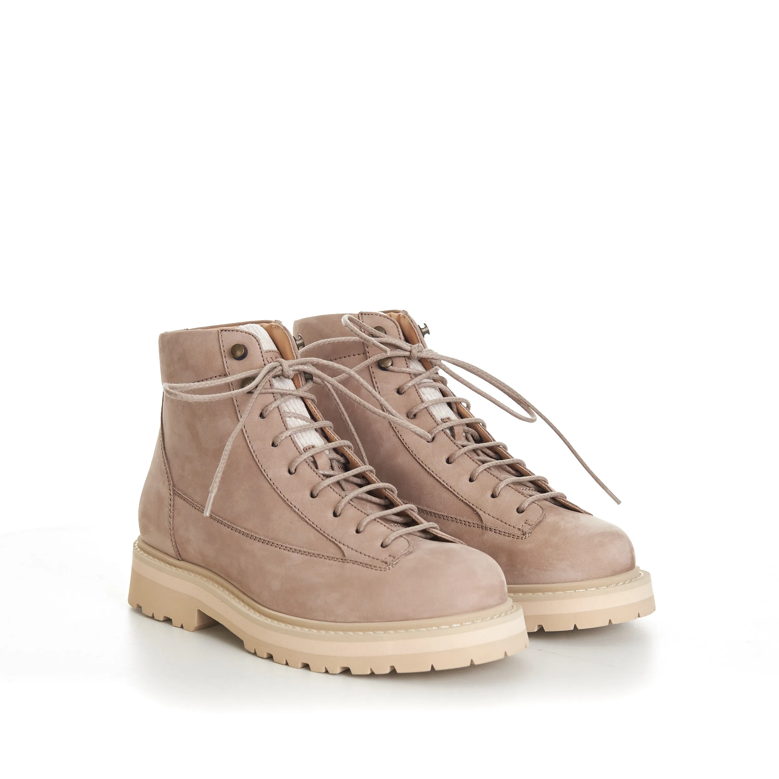 Nubuck Urban Outdoor Boots With Corduroy Insert