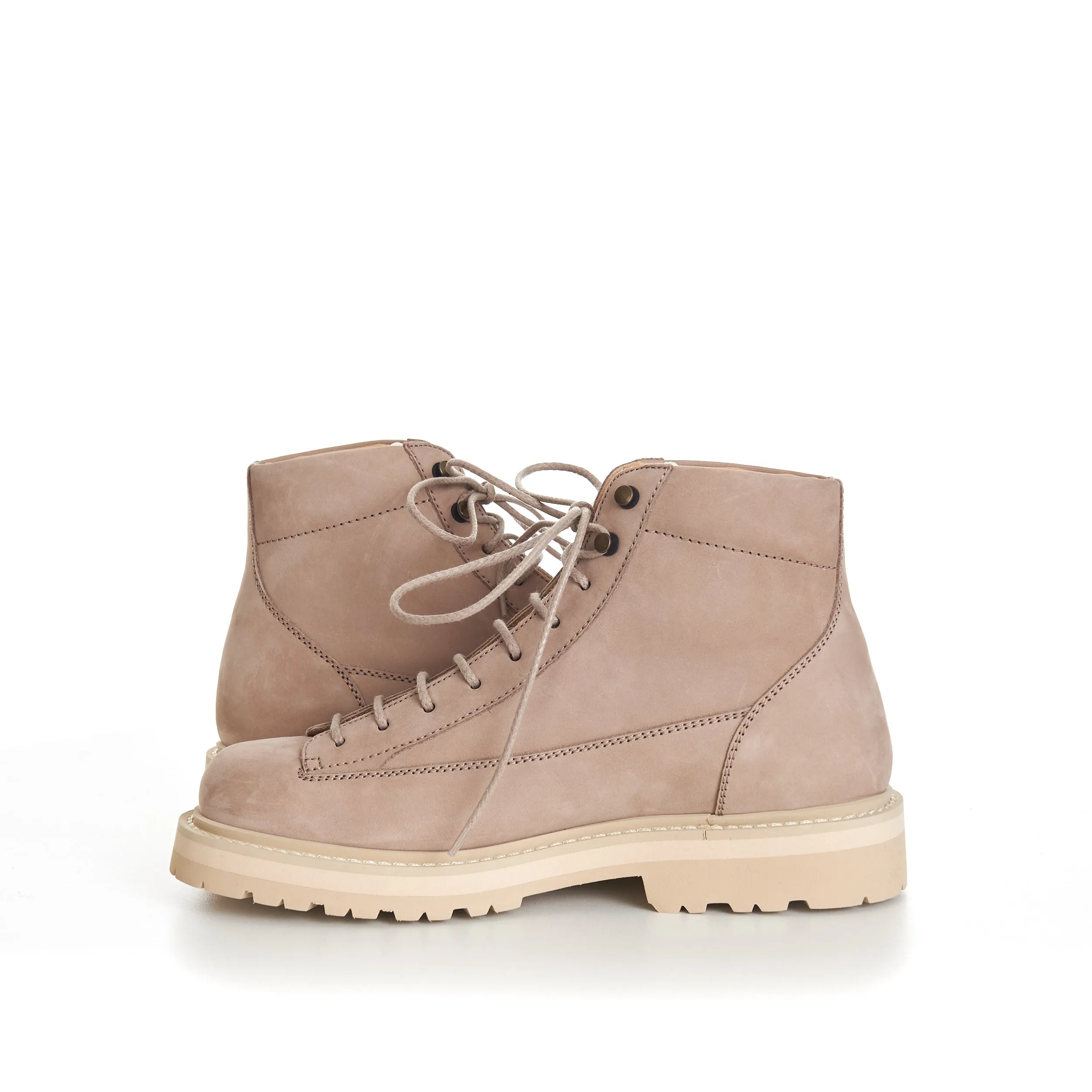Nubuck Urban Outdoor Boots With Corduroy Insert
