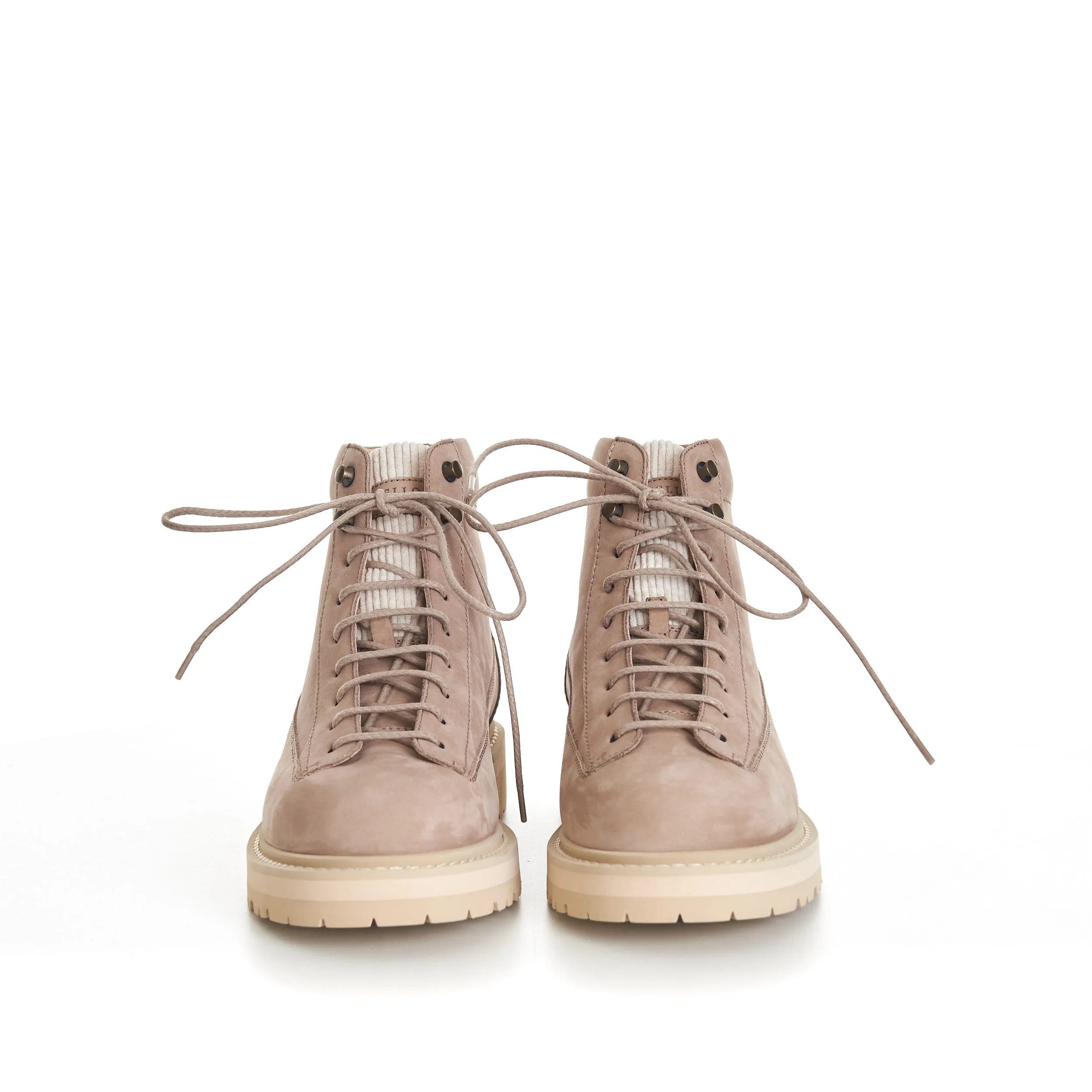 Nubuck Urban Outdoor Boots With Corduroy Insert